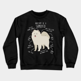 Samoyed Dog Anatomy Crewneck Sweatshirt